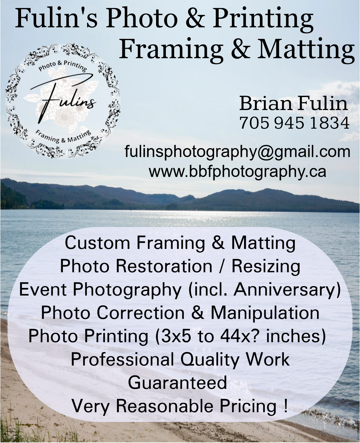 Brian Fulin Photography advertisement