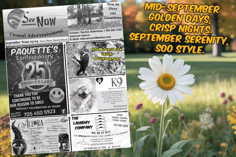 Soo Now cover with September background and text.