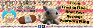 Great Lakes Yarn & Creations - Late February ad