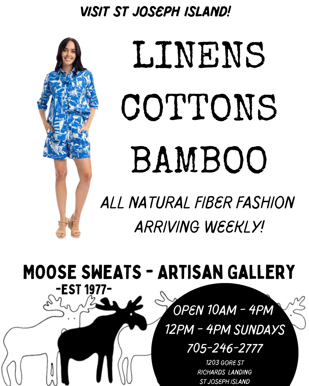 Moose Sweats Linens Cottons Bamboo ad