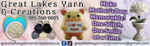 Great Lakes Yarn & Creations Mother's Day - May ad