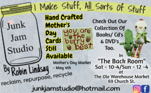 Junk Jam Studio - May Mother's Day ad.